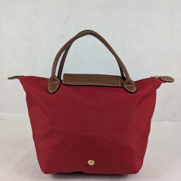 Used Longchamp Le Pliage Tote Bag Red – 100% Authentic, Classic Design! - Picture 2 of 16